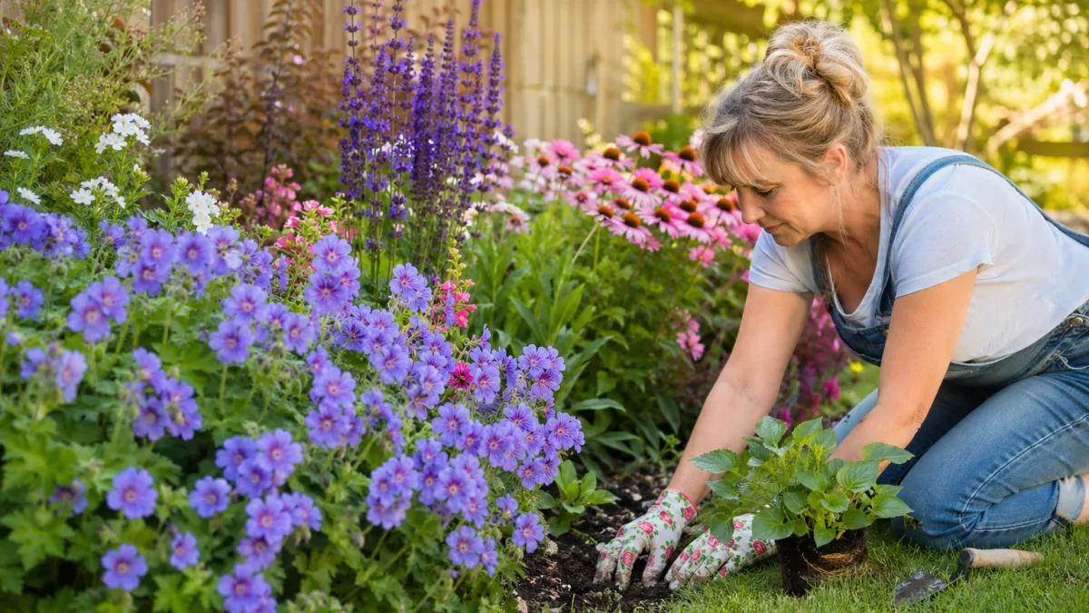 3 variétés à planter début mai pour un massif qui semble déjà mature en un mois