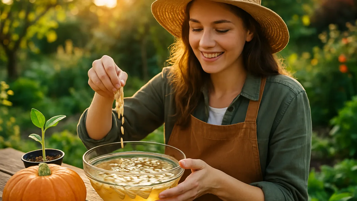 5 jardiniers sur 10 ignorent encore pourquoi il faut faire tremper les graines de courge