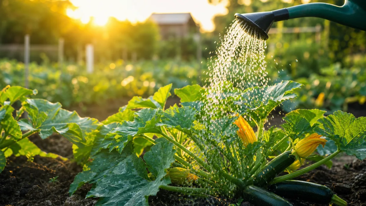 8h ou 20h quelle est la meilleure heure pour arroser vos courgettes selon un vendeur gamm vert