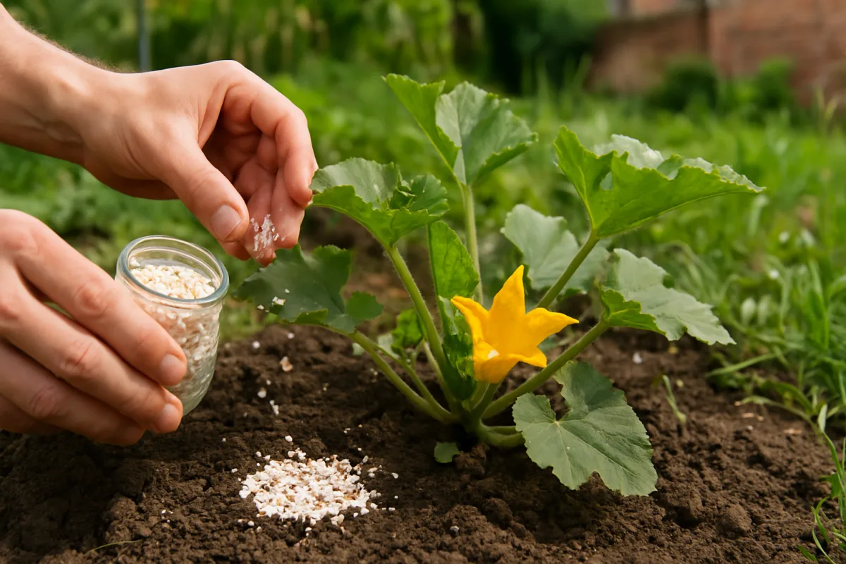 Déchet de cuisine qui booste la croissance des courgettes