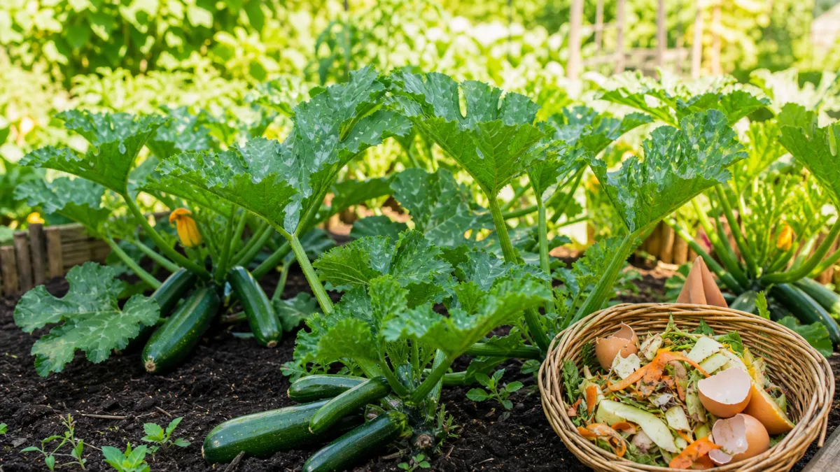 Comment enrichir terre manière naturelle faire pousser courgettes saines savoureuses bien formées ?