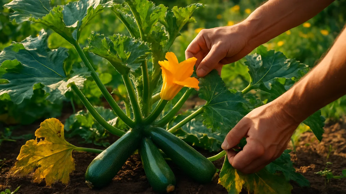 Faut-il vraiment enlever les feuilles basses des courgettes pour une meilleure récolte ?