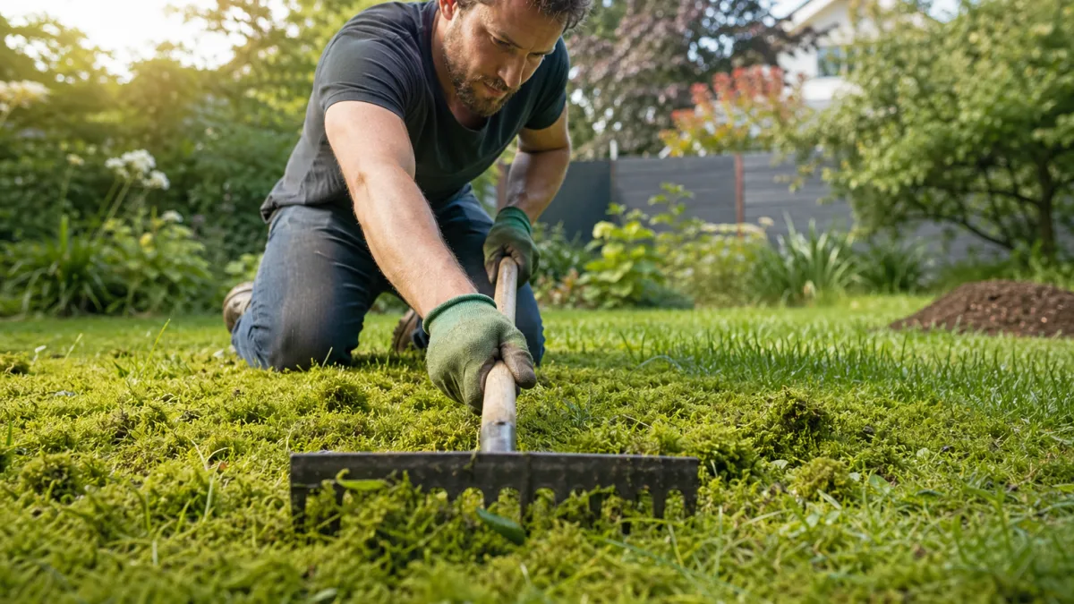 Mousse dans la pelouse : la technique de pro pour s'en débarrasser durablement