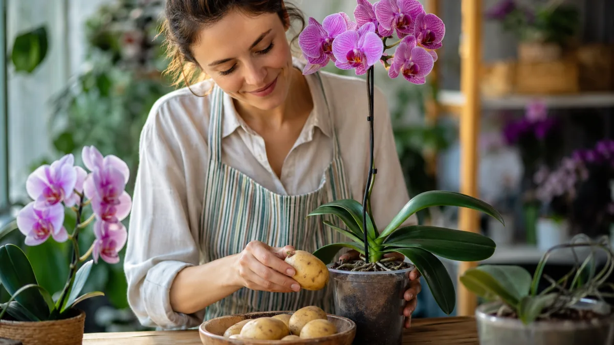 Orchidée qui ne refleurit pas : l'astuce de la pomme de terre qui relance la floraison