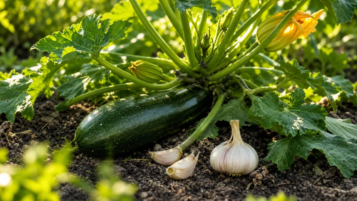 Pourquoi tant jardiniers glissent ils lail pres leurs plants courgettes ?