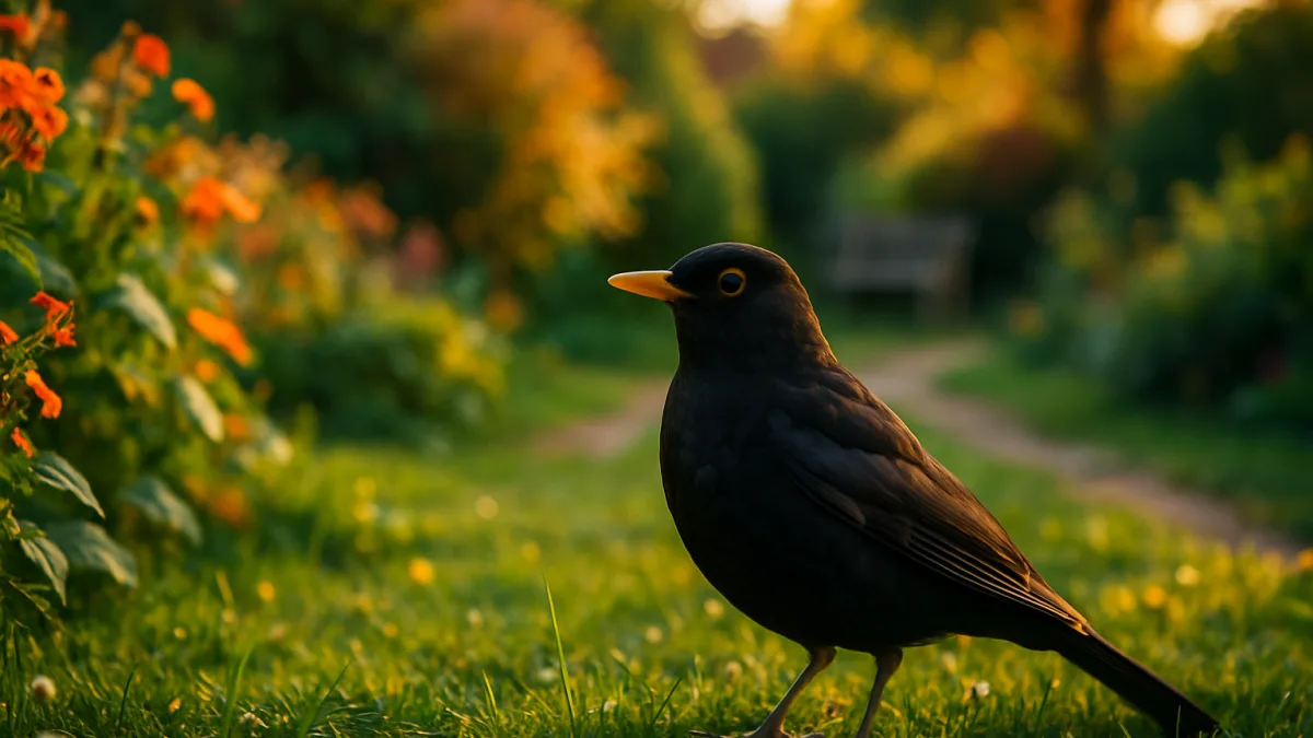 Quelle est la vraie signification de la présence d’un merle dans votre jardin ? Ce que cela révèle