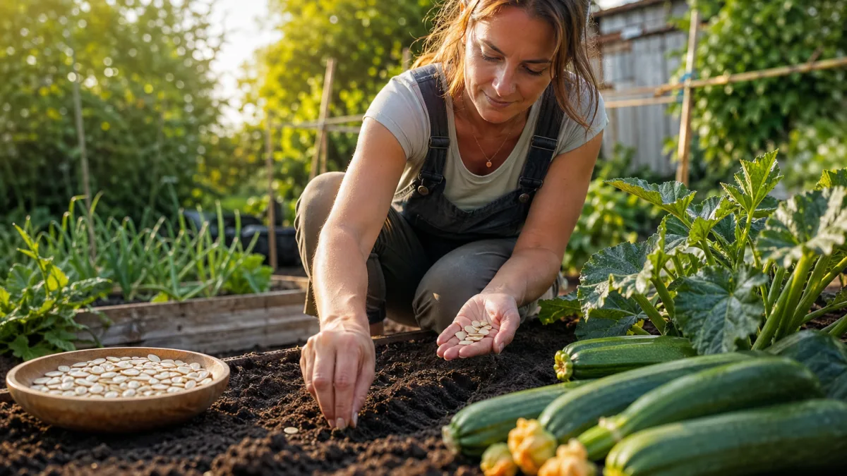 Semer ses courgettes comme les anciens : le petit geste qui évite les échecs