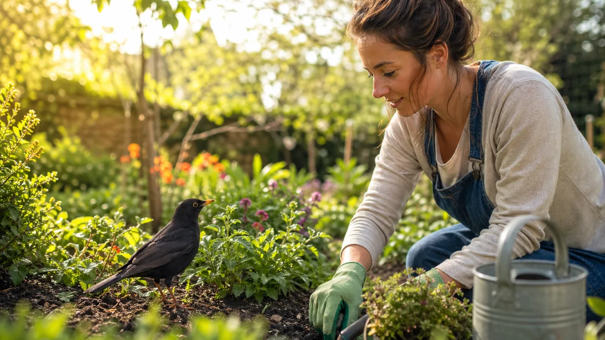 Un merle dans votre jardin : ce que sa présence dit vraiment de votre sol et de votre biodiversité